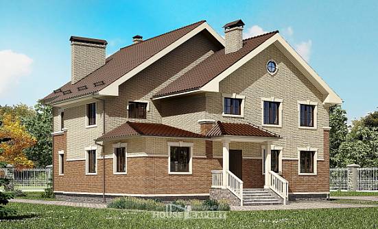 300-004-Л Проект двухэтажного дома, классический загородный дом из пеноблока Соль-Илецк | Проекты домов от House Expert