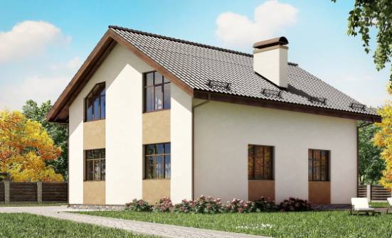 170-002-П Проект двухэтажного дома с мансардным этажом, скромный домик из газосиликатных блоков Бугуруслан | Проекты домов от House Expert