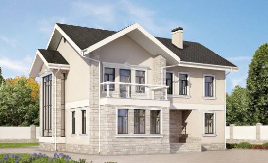 170-008-Л Проект двухэтажного дома, скромный дом из керамзитобетонных блоков Бугуруслан | Проекты домов от House Expert