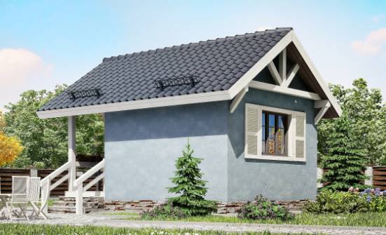 020-001-П Проект одноэтажного дома, маленький загородный дом из дерева Медногорск | Проекты одноэтажных домов от House Expert