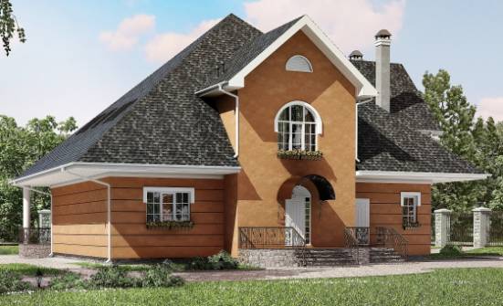 310-001-П Проект двухэтажного дома мансардой, уютный домик из пеноблока Бузулук | Проекты домов от House Expert
