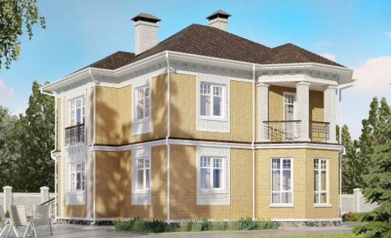160-001-Л Проект двухэтажного дома, доступный домик из керамзитобетонных блоков Кувандык | Проекты домов от House Expert