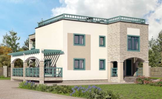 150-010-П Проект двухэтажного дома, недорогой коттедж из кирпича Кувандык | Проекты домов от House Expert