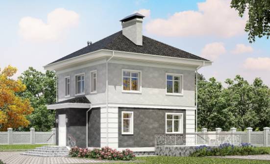 090-003-П Проект двухэтажного дома, недорогой загородный дом из бризолита Бугуруслан | Проекты домов от House Expert