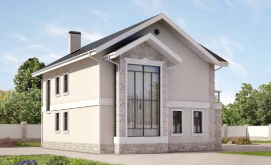 170-008-Л Проект двухэтажного дома, скромный дом из керамзитобетонных блоков Бугуруслан | Проекты домов от House Expert