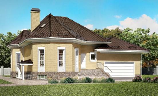400-001-П Проект трехэтажного дома мансардой, гараж, классический домик из газосиликатных блоков Кувандык | Проекты домов от House Expert