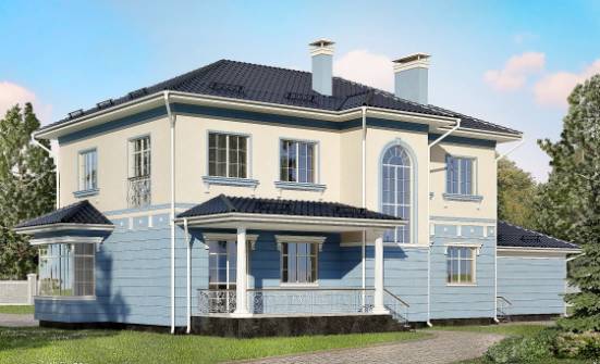 285-003-Л Проект двухэтажного дома и гаражом, классический загородный дом из кирпича Орск | Проекты домов от House Expert
