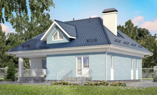 200-002-П Проект двухэтажного дома с мансардным этажом, красивый домик из арболита Соль-Илецк | Проекты домов от House Expert