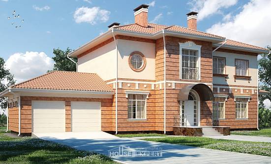 285-001-Л Проект двухэтажного дома, гараж, уютный дом из кирпича Медногорск | Проекты домов от House Expert