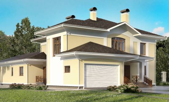 375-002-Л Проект двухэтажного дома, гараж, большой дом из кирпича Соль-Илецк | Проекты домов от House Expert