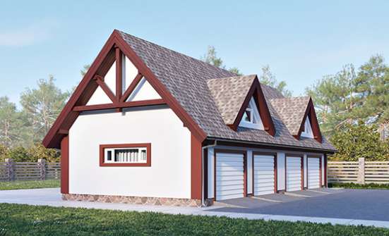 145-002-Л Проект гаража из твинблока Абдулино | Проекты домов от House Expert