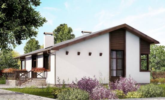 110-003-П Проект одноэтажного дома, уютный дом из бризолита Бугуруслан | Проекты одноэтажных домов от House Expert