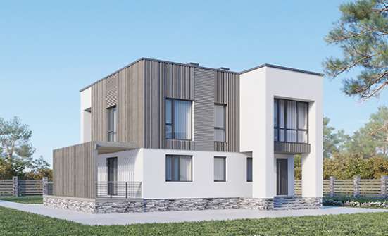 150-017-П Проект двухэтажного дома, недорогой коттедж из керамзитобетонных блоков Новотроицк | Проекты домов от House Expert