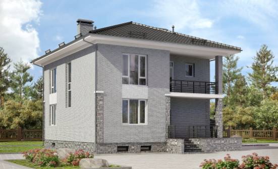 275-004-П Проект трехэтажного дома и гаражом, уютный домик из кирпича Орск | Проекты домов от House Expert