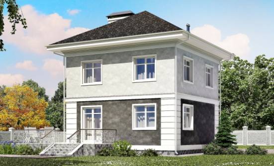 090-003-П Проект двухэтажного дома, недорогой загородный дом из бризолита Бугуруслан | Проекты домов от House Expert