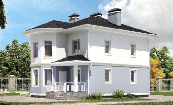 120-001-П Проект двухэтажного дома, компактный загородный дом из газосиликатных блоков Бузулук | Проекты домов от House Expert