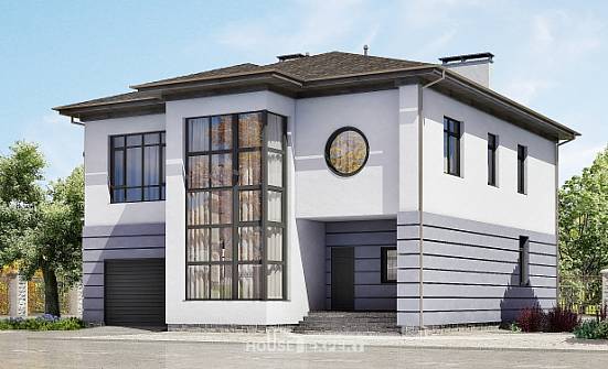 300-006-Л Проект двухэтажного дома, гараж, просторный загородный дом из кирпича Соль-Илецк | Проекты домов от House Expert