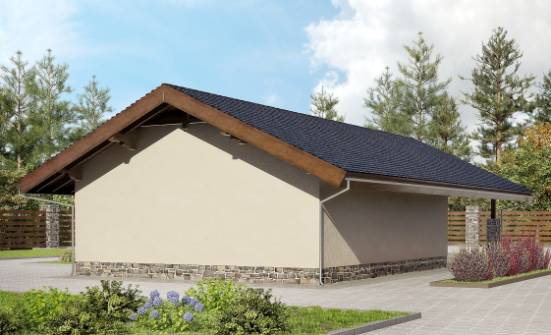 060-005-П Проект гаража из кирпича Бугуруслан | Проекты одноэтажных домов от House Expert