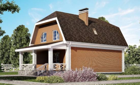 160-006-П Проект двухэтажного дома с мансардой, гараж, современный загородный дом из бризолита Абдулино | Проекты домов от House Expert