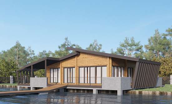 100-007-П Проект бани из бревен Соль-Илецк | Проекты одноэтажных домов от House Expert