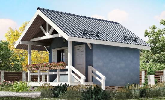 020-001-П Проект одноэтажного дома, маленький загородный дом из дерева Медногорск | Проекты одноэтажных домов от House Expert