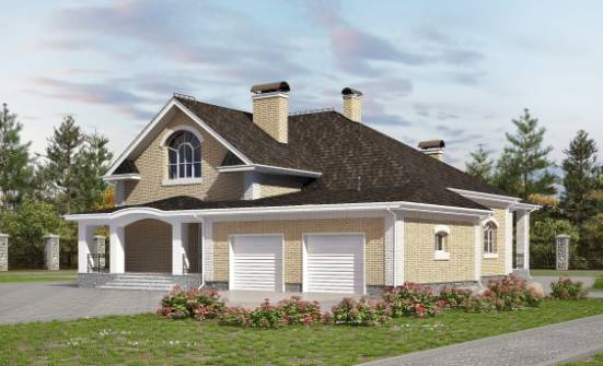 290-001-П Проект двухэтажного дома с мансардой и гаражом, красивый дом из кирпича Абдулино | Проекты домов от House Expert