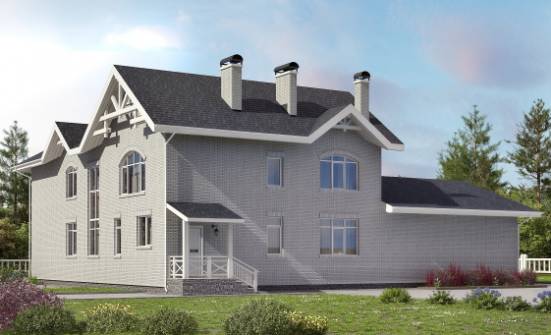 340-004-П Проект двухэтажного дома, огромный домик из бризолита Медногорск | Проекты домов от House Expert