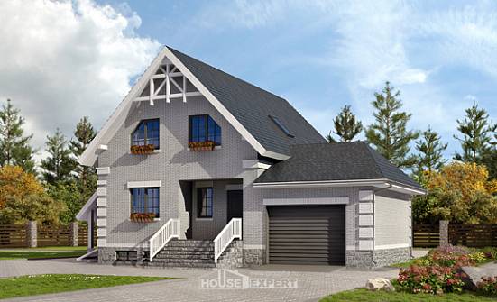 200-009-П Проект трехэтажного дома с мансардой, гараж, красивый домик из поризованных блоков Бузулук | Проекты домов от House Expert