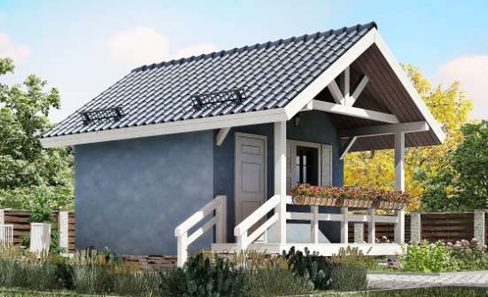 020-001-Л Проект одноэтажного дома, бюджетный коттедж из дерева Бузулук | Проекты домов от House Expert