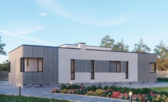 175-001-Л Проект одноэтажного дома, современный дом из арболита Гай | Проекты одноэтажных домов от House Expert