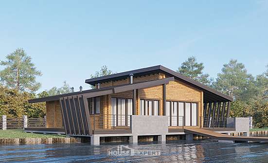 100-007-П Проект бани из бревен Орск | Проекты домов от House Expert
