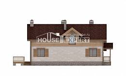 165-002-П Проект двухэтажного дома с мансардным этажом, гараж, небольшой дом из блока Бузулук, House Expert