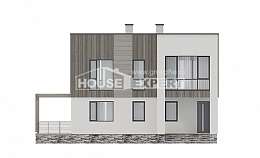150-017-П Проект двухэтажного дома, скромный загородный дом из бризолита Новотроицк, House Expert