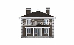 185-002-П Проект двухэтажного дома, доступный загородный дом из пеноблока Абдулино, House Expert