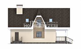 125-001-Л Проект двухэтажного дома с мансардой, доступный дом из твинблока Орск, House Expert