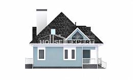 110-001-Л Проект двухэтажного дома с мансардой, доступный коттедж из арболита Кувандык, House Expert