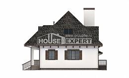 110-002-Л Проект двухэтажного дома мансардный этаж, гараж, бюджетный загородный дом из арболита Орск, House Expert