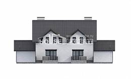 290-003-П Проект двухэтажного дома мансардой, красивый коттедж из теплоблока Орск, House Expert