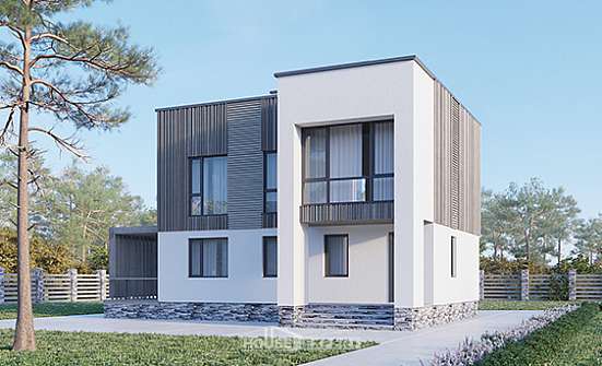 150-017-П Проект двухэтажного дома, простой загородный дом из арболита Бузулук | Проекты домов от House Expert