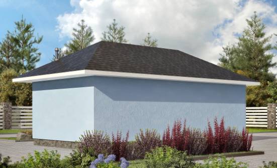040-001-Л Проект гаража из пеноблока Кувандык | Проекты домов от House Expert