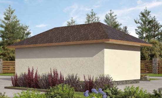 040-001-П Проект гаража из теплоблока Бугуруслан | Проекты домов от House Expert